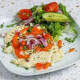 Grilled Feta Cheese Meze With Fresh Pepper And Paprika